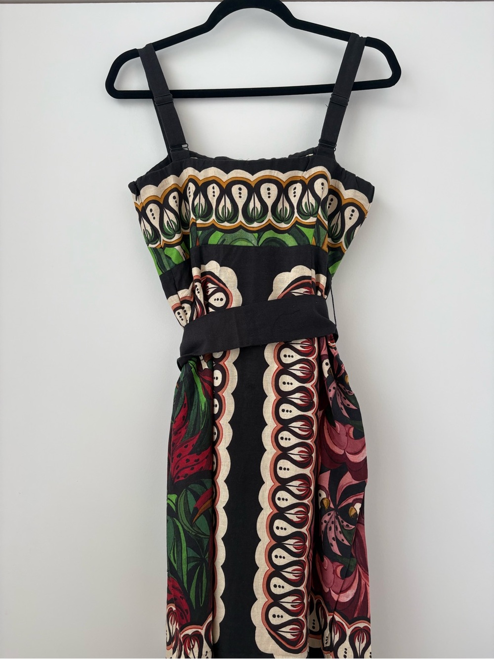 NWOT Farm Rio Off-White Coconut Tree Flow Lenzing™ Ecovero™ Euroflax™ Dress S - Picture 6 of 16